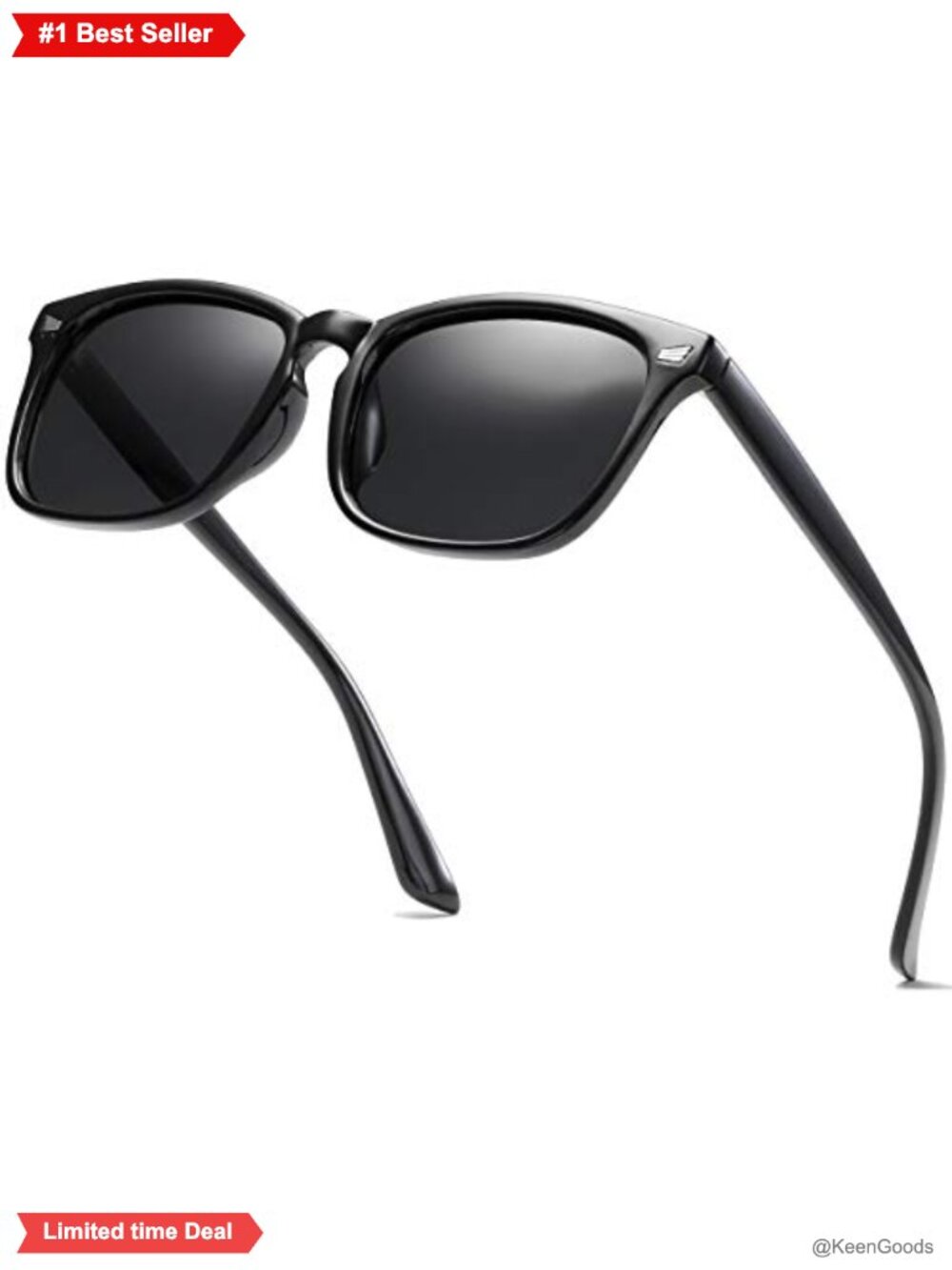 Square Polarized Sunglasses UV400 Lens Protection Unisex